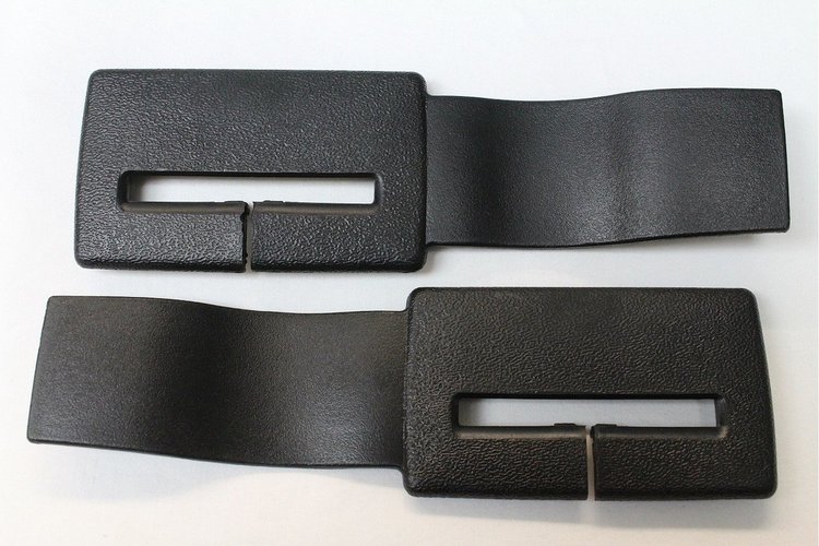 HT20524178/4179 Seat Belt Headliner Trim, 1982-1992 Chevy Camaro/Pontiac Firebird, Pair, Black