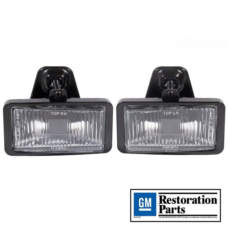 HT5974579 / HT5974580 Fog Light Lamp w/Bracket, 1985-1992 Chevy Camaro IROC-Z/Z28, Pair