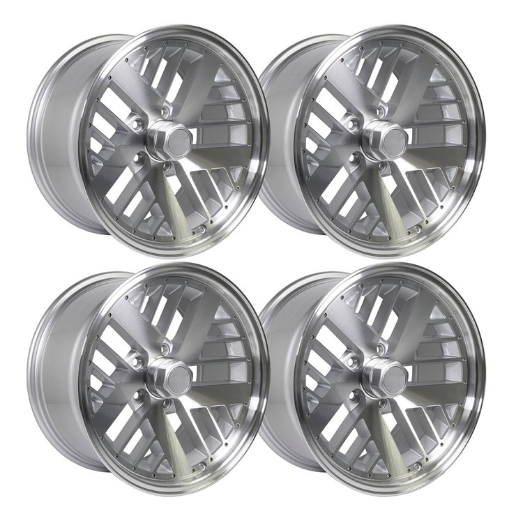 HT179FORMULA-KIT Formula Wheel Set, 1988-1992 Pontiac Firebird [Size: 17"x9"] Silver Finish, w/Center Caps & Lug Nuts