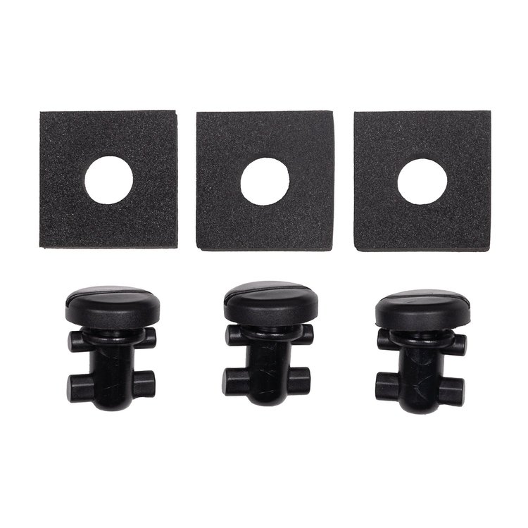HM16673676-E (X3) Spare Tire Cover Screws, 1993-2002 Chevy Camaro/Pontiac Firebird, Pack of 3, Ebony