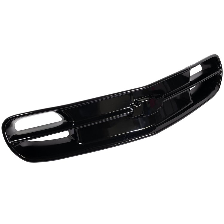 HM11058-SATIN Bowtie Front Grille, 1998-2002 Chevy Camaro, No Emblem, Satin Black