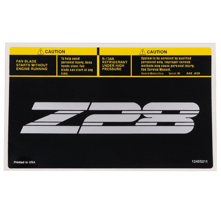 HM12455211-Z28 Z28 Air Lid Decal, 1998-2002 Chevy Camaro