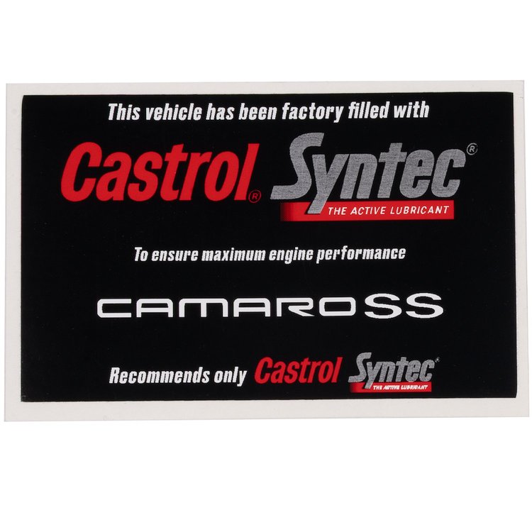 HMAIRBOXDECAL-CAMSS SS Lower Air Box Decal, 1998-2002 Chevy Camaro