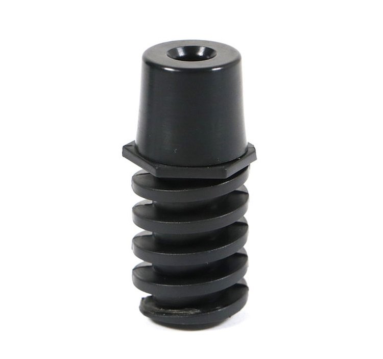 HT10157703/3705-TALL Hood Adjust Rubber Bumper Stop, 1993-02 Chevy Camaro/Pontiac Firebird, PLASTIC w/CAP, CENTER FRONT TALL CAP