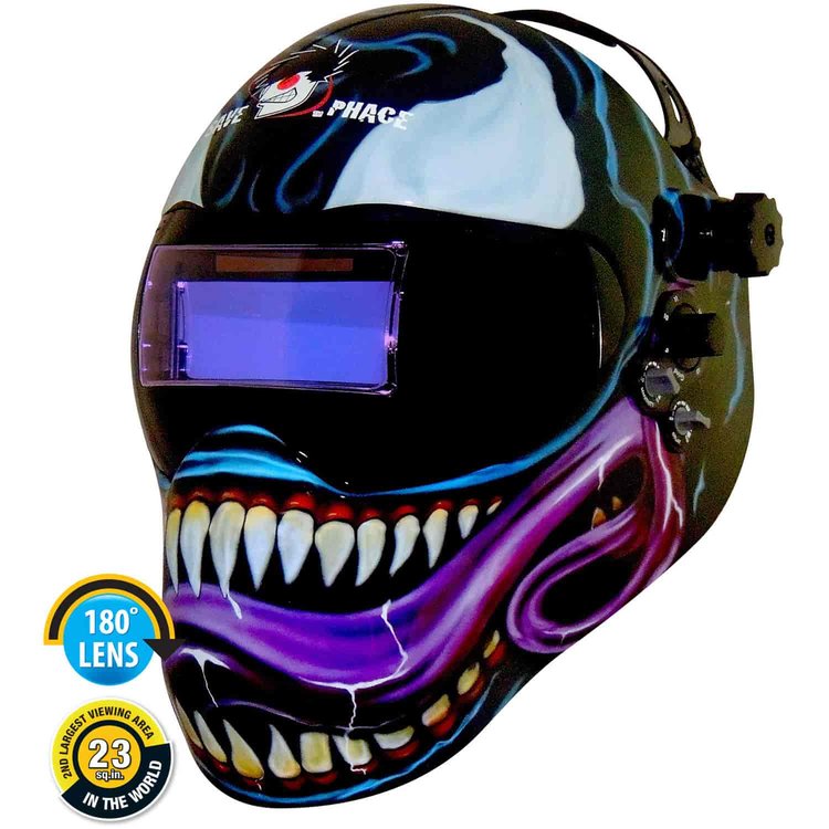 Gen Y EFP Welding Helmet Custom Venom Graphics