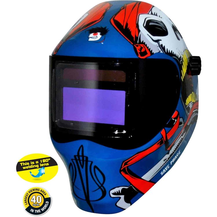 40VIZI4 Series Welding Helmet Custom Captain Jack Graphics