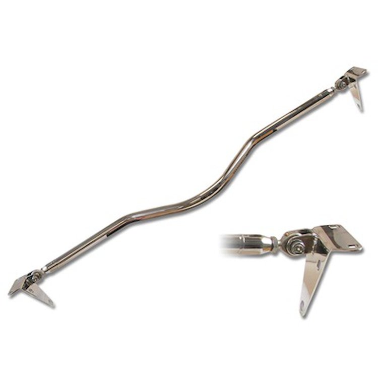 C5ZZ-16A052-BJS 1965-66 Race Monte Carlo Bar, Curved - Stainless Steel