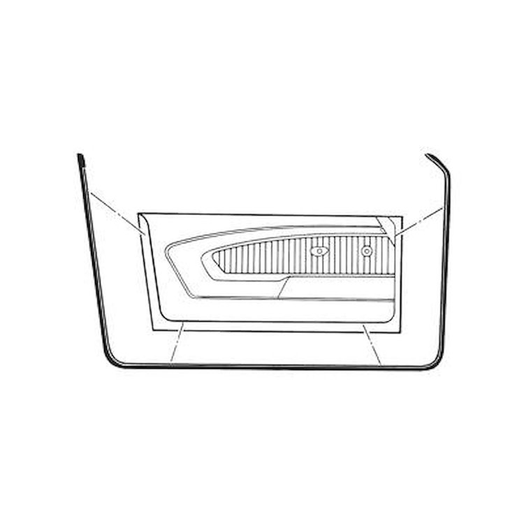 69-70 DOOR WEATHERSTRIPS