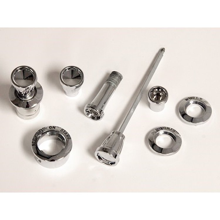 C5ZZ-10852-DLXK 65-6 Deluxe dash bezel & knob kit
