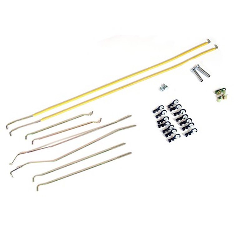 C7ZZ-6521940-KT 1967-68 Mustang Door Latch Rod Control Set