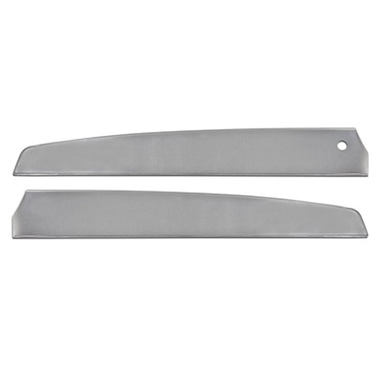C7ZZ-65237A22-3 Deluxe Door Panel Inserts Brushed Aluminum