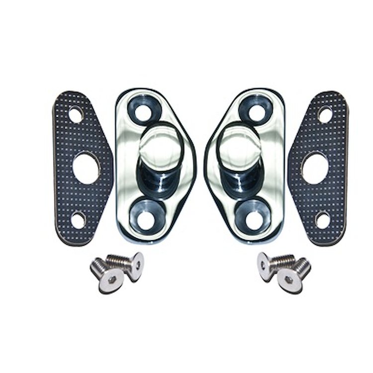 C5AZ-6222008-SS Door Latch Striker Plate Set Stainless Steel