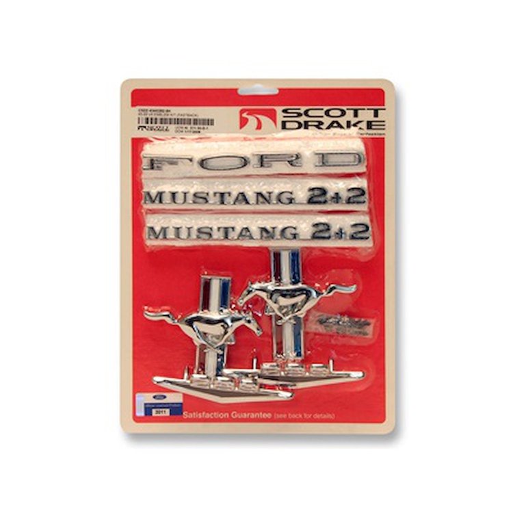 C5ZZ-6340282-8K Emblem Kit, Fastback, V8