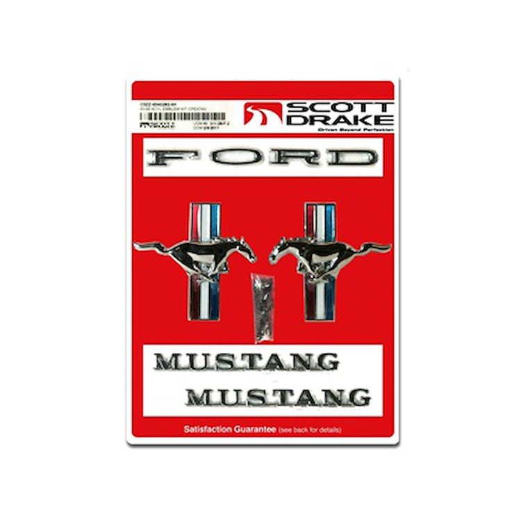C5ZZ-6540282-6K Emblem Kit, 6 Cylinder