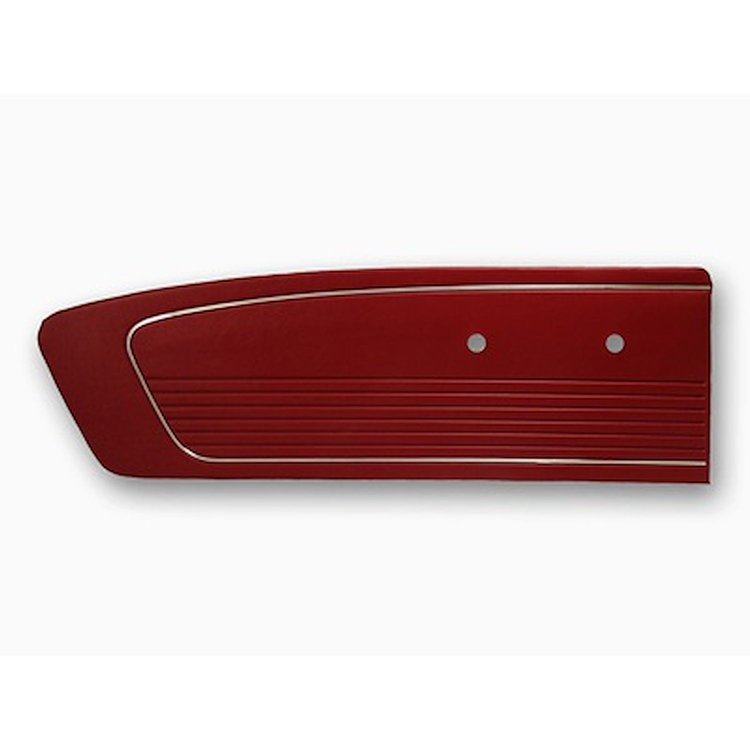 C6ZZ-65239423DR 1966 Standard Door Panels (Dark Red)