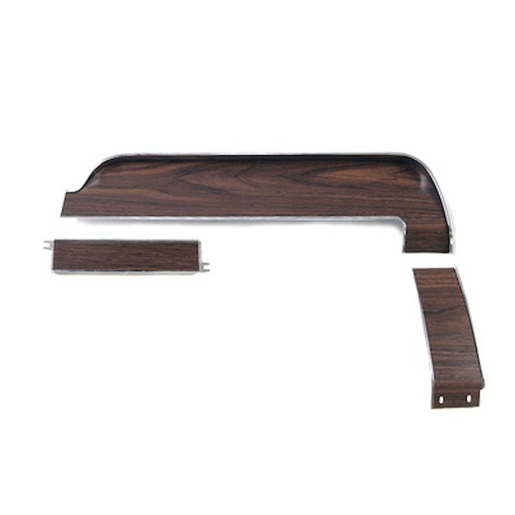 C8ZZ-6504410-KR Deluxe Dash Panels (with Wood Grain, 3 Piece)