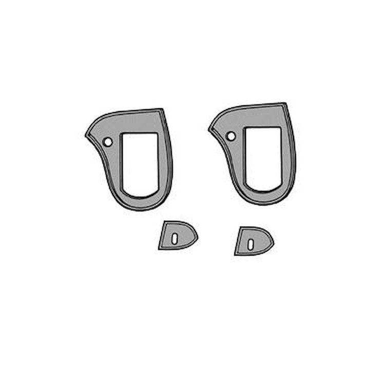 Exterior Door Handle Pads 1967-1968 Ford Mustang
