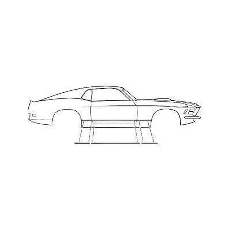 Rocker Molding 1970 Ford Mustang Mach 1