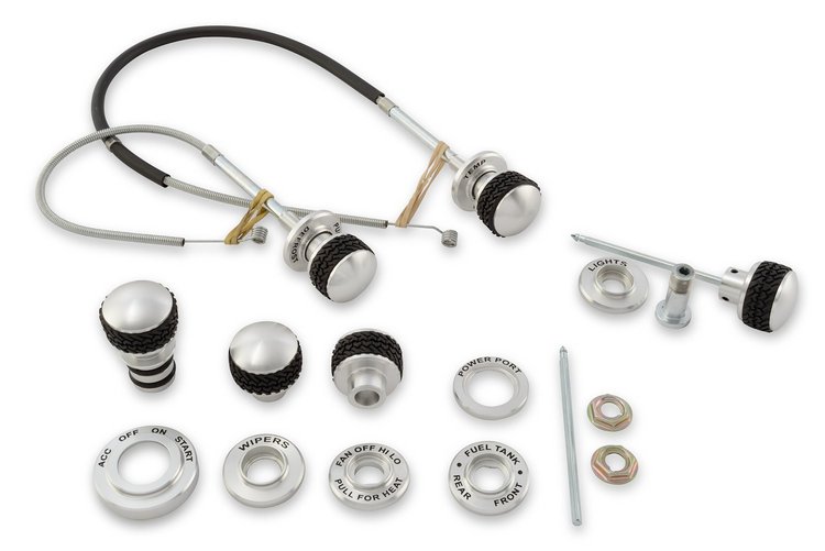 C8TZ-10852-MKBL 1968-77 Bronco Billet Dash Knob and Bezel Master Kit
