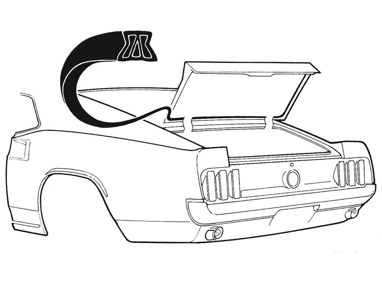 69-70 FASTBACK TRUNK SEAL