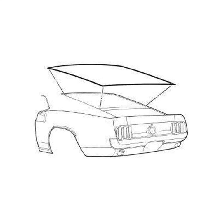 71-73 REAR WINDOW SEAL FA