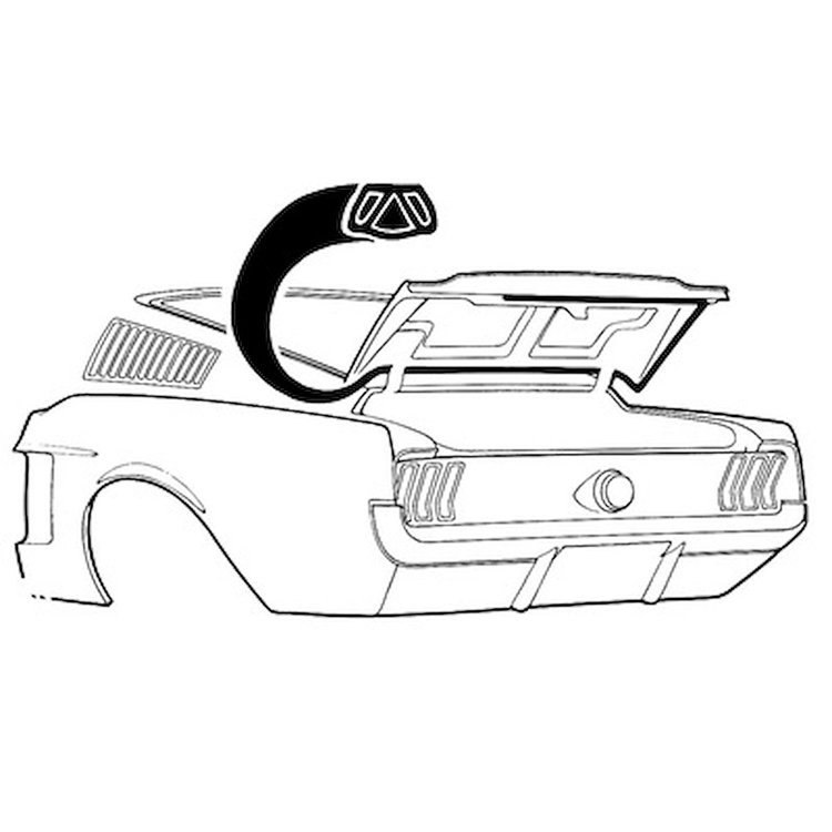 67-68 FASTBACK TRUNK SEAL