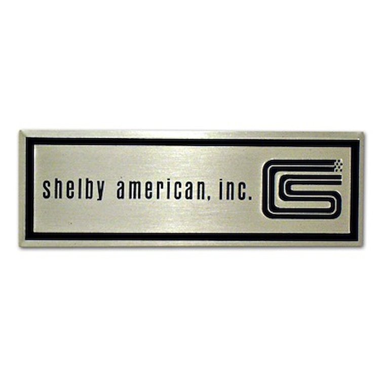 S1MS-6513208-T Sill Plate Emblem, Shelby