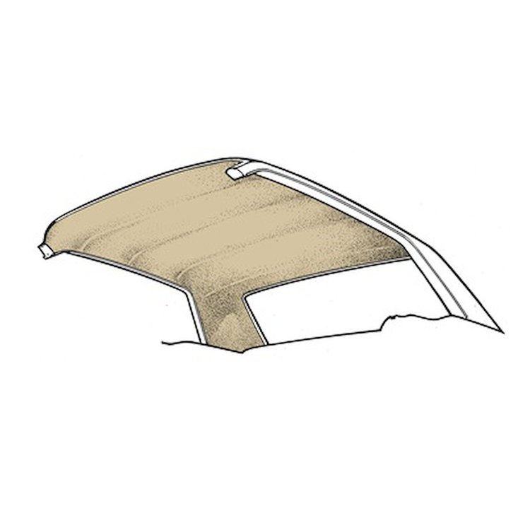 HL-FM-CP-65-PR 65-70 Coupe Headliner (Parchment)