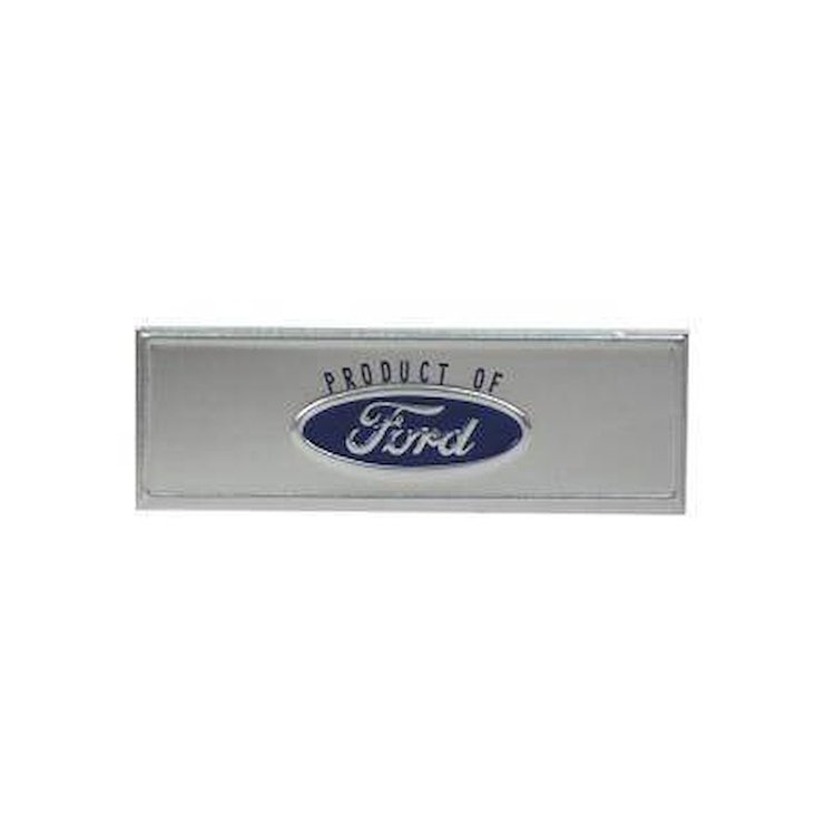 C8ZZ-6513208-T Sill Plate Emblem, Ford Logo, Blue