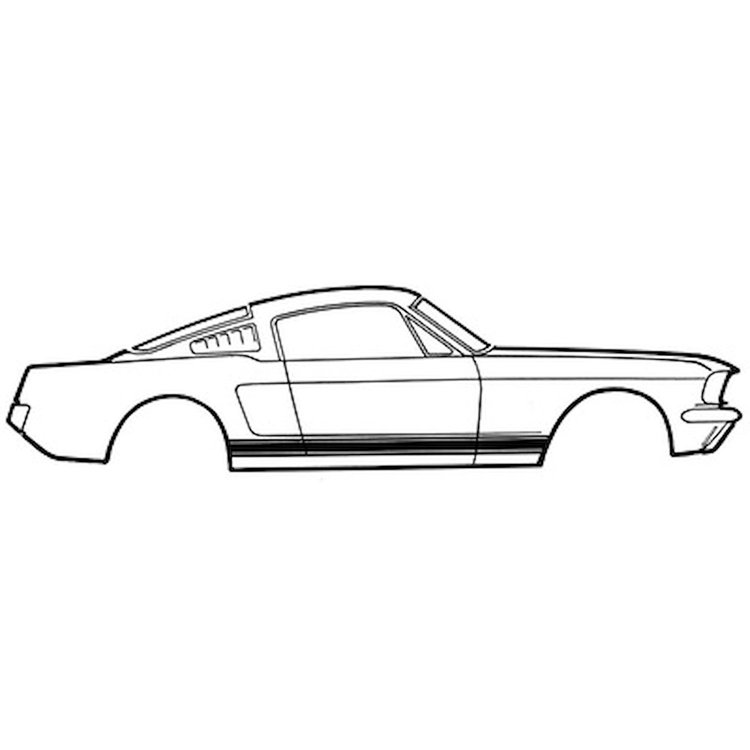 C5ZZ-6520000-B Stripe Kit, White