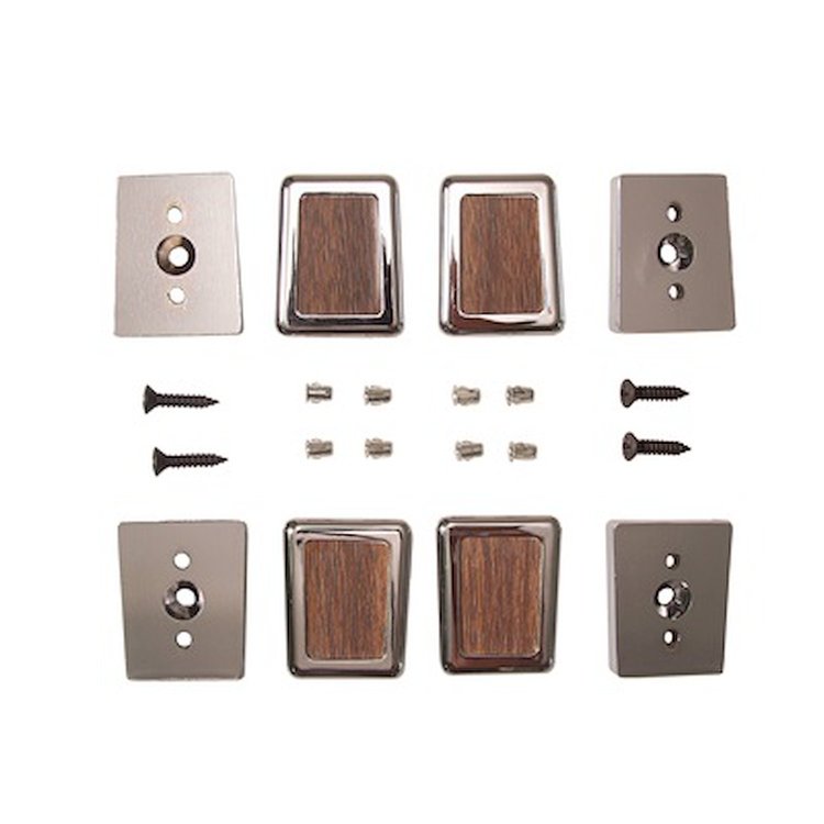 C7WY-6522670-6 1968 Deluxe Door Pull End Cap Kit