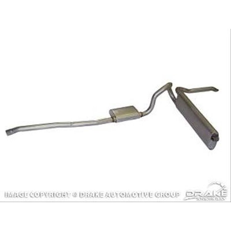 Single Exhaust System Kit for 1964-1966 Ford Mustang [Aluminized Steel]