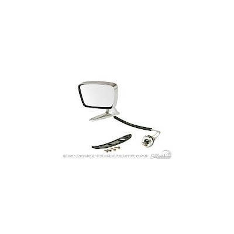 Remote Square Door Mirror 1967 Ford Mustang