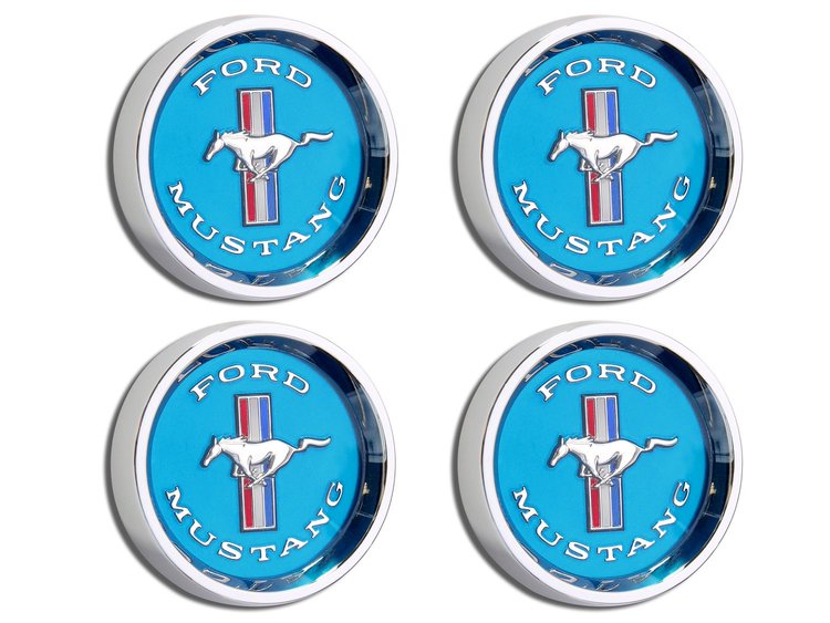 STYLED STEEL HUBCAPS BLUE