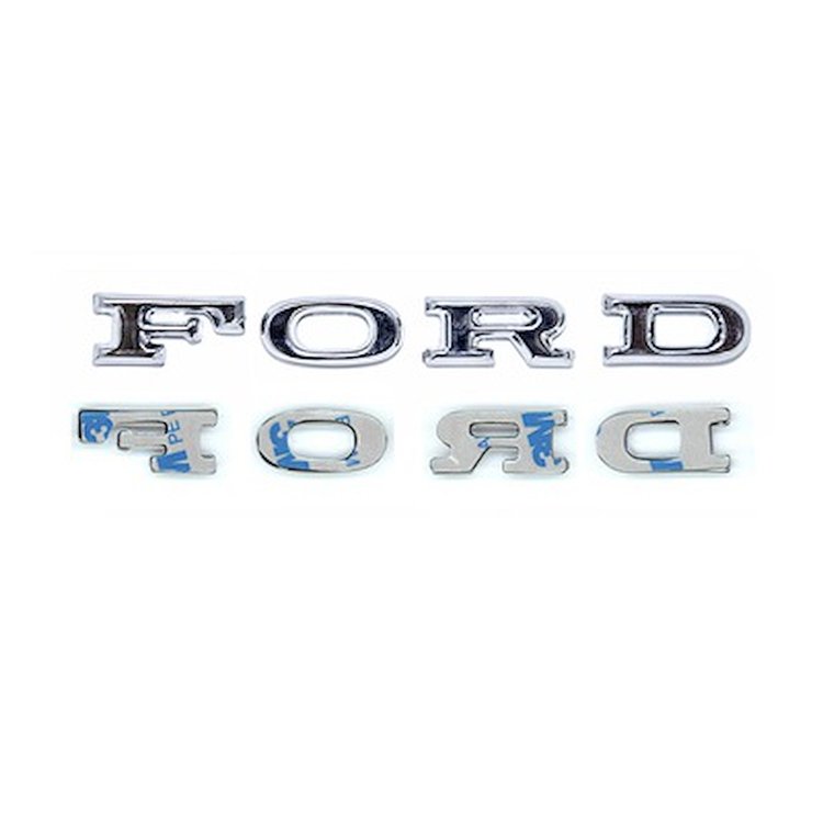 C7AZ-16606-SK 1967 Mustang Adhesive "F-O-R-D" Hood Letters.