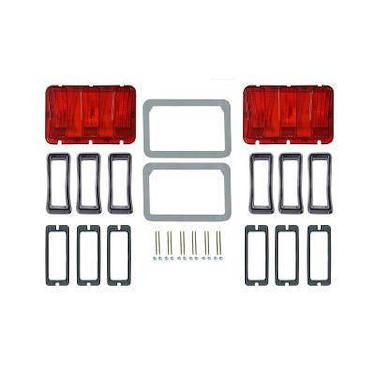 Tail Light Bezel & Lens Master Kit 1968 Ford Mustang