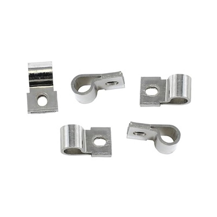 377774-C Underhood Turn Signal Harness Clips, Chrome