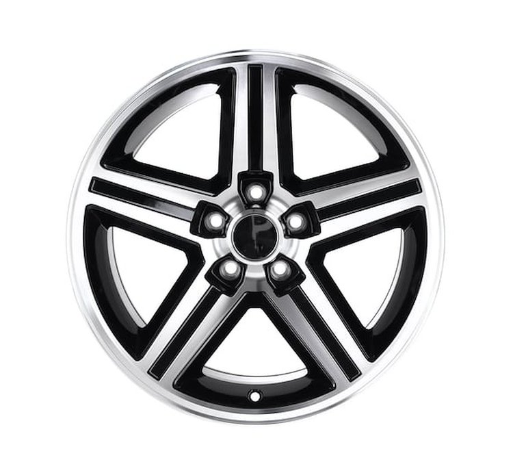 652MB-8834 Replica 652 Series IROC Wheel [Size: 18"x8"] Black/Machined Finish