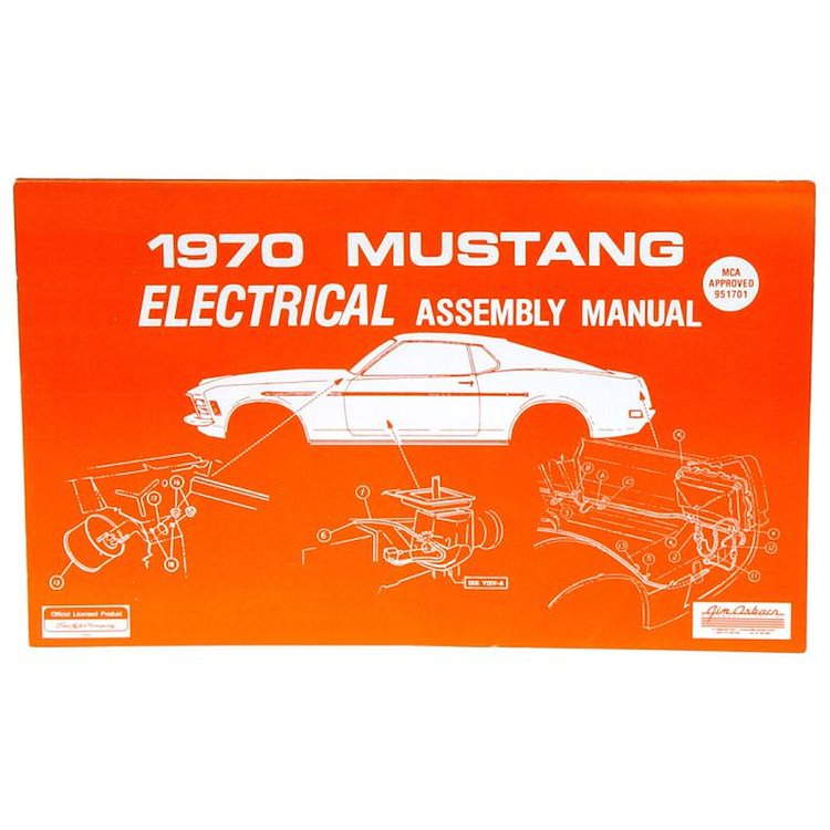 Electrical Assembly Manual for 1970 Ford Mustang