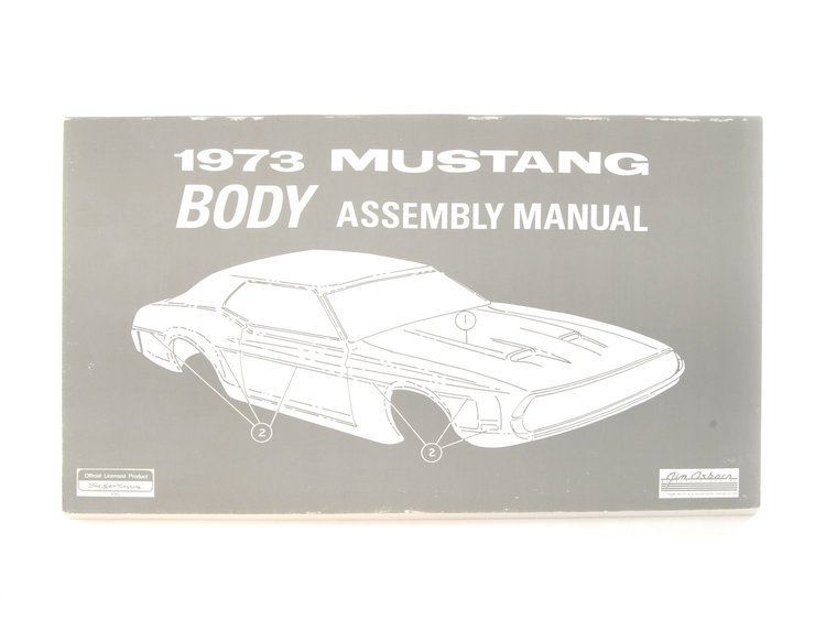 Body Assembly Manual for 1973 Ford Mustang