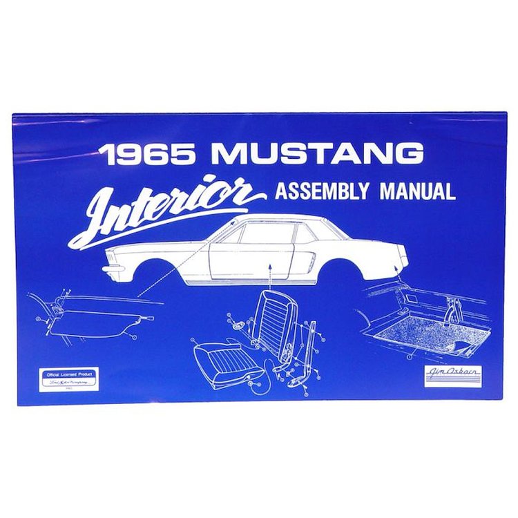 Interior Assembly Manual for 1965 Ford Mustang