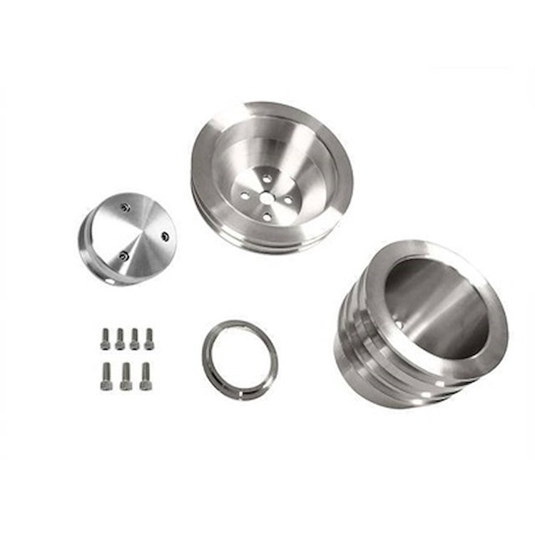 B-F104 65-69 289-302 Billet Pulley Kit Triple Groove