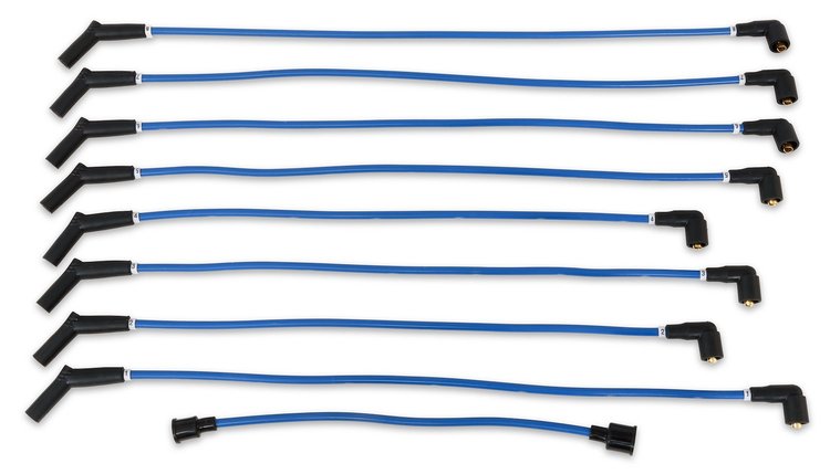 C5OZ-12259-BL8 Spark Plug Wires 8mm With Ford Logo