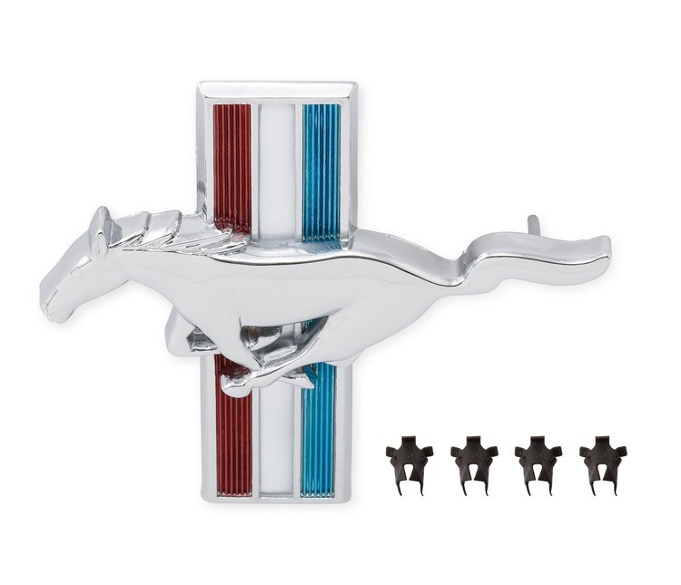 C5ZZ-16229-B Fender Emblem, Pin On, Running Horse , Driver Side