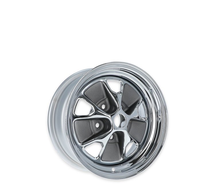 C5ZZ-1007-DR Styled Wheel [Size: 14"x6"] Chrome/Charcoal Finish