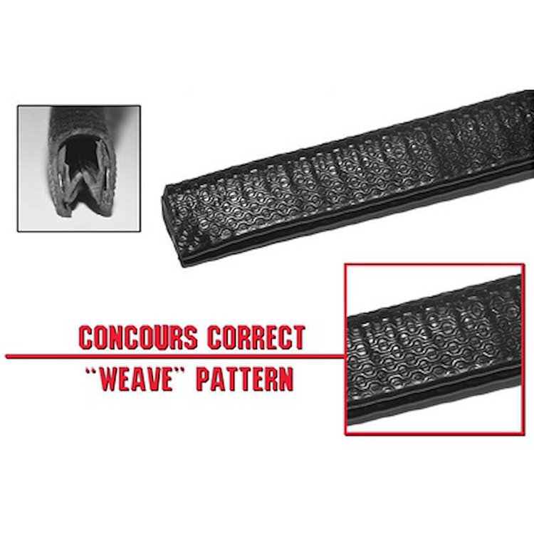 C5ZZ-6502906BKC Windlace Concours Pvc Black Sold By The Foot