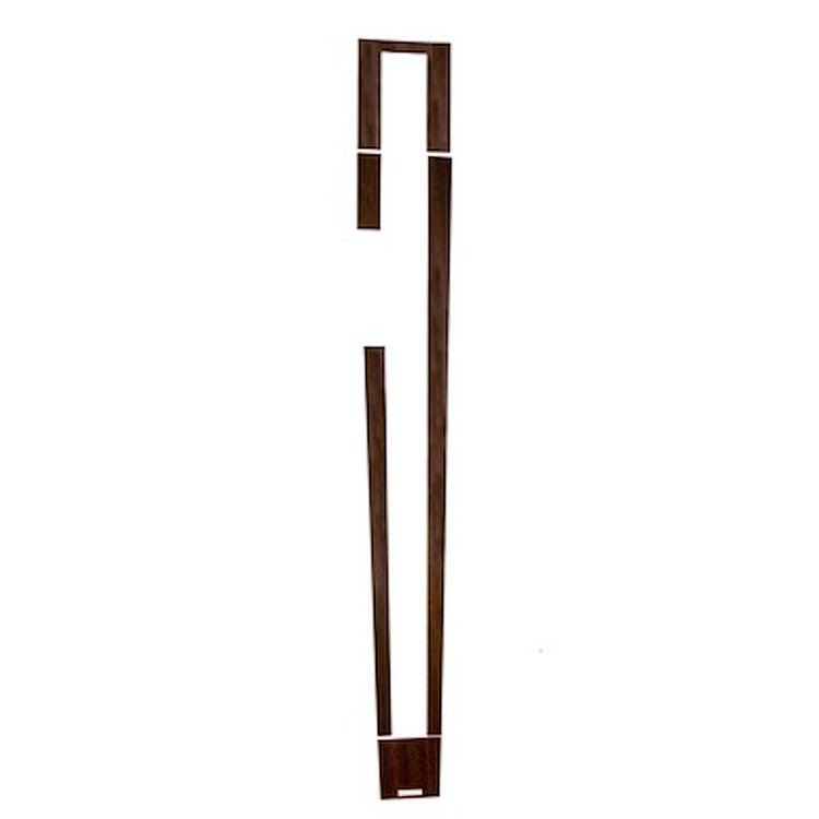 C5ZZ-6504567-MT 1964-66 Mustang Console Woodgrain Insert Set [Manual Transmission]