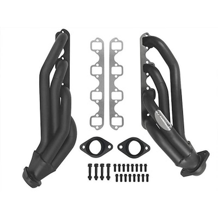 C5ZZ-9430-BK-SH Shorty Headers 1-5/8" Black High Temp Painted