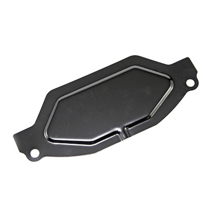 C6 Automatic Transmission Inspection Plate for 1966-1970 Ford Mustang [Black Steel]