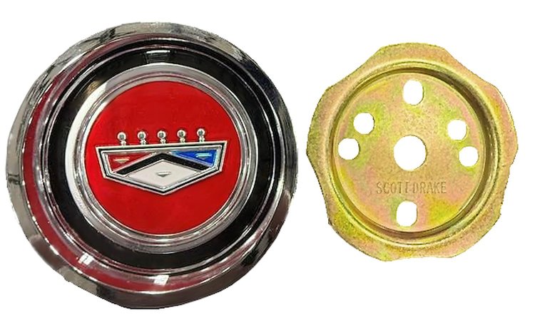 C6BZ-1130-S 1966 Falcon Style Steel Hubcap
